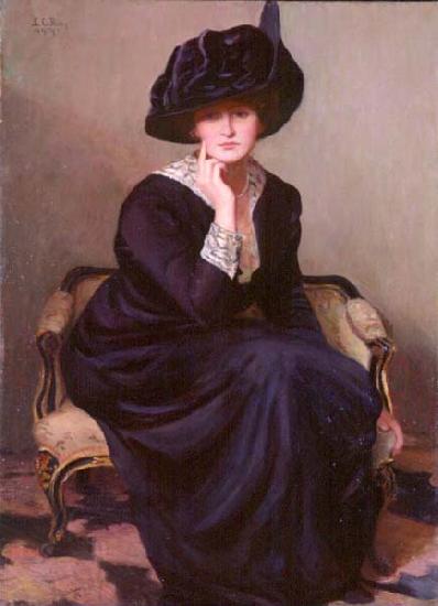 Lilla Cabot Perry The Black Hat, oil painting picture